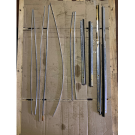 Kit rasavetro e modanature cromate Volkswagen Maggiolino Cabrio I-II