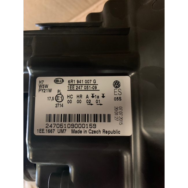 Faro Anteriore Sx Volkswagen  Polo (Originale Usato)