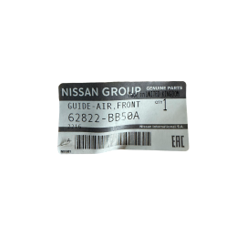 Condotto aria intercooler Nissan Qashqai I (62822BB50A)